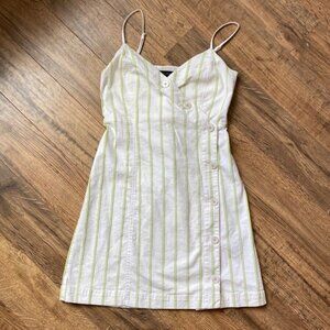 Banana Republic Mini Side Button Adjustable Strap Dress in Size 0 Womens